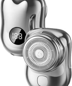 Máquina de afeitar portátil de barba recargable por USB para hombres, afeitadora de barba de cara húmeda de bajo ruido