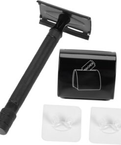 Healeved 3juegos Doble Lado Para Barba Maquinilla Manual De Seguridad Diseño Ergonómico Para Uso Diario y Viajes Práctico Para Hombres