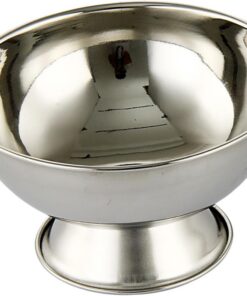 ULTECHNOVO Cuenco de Afeitar Base Elevada para Hombres de Acero Inoxidable y Gran Capacidad Cómodo de Usar Adecuado para Salones y Barberías