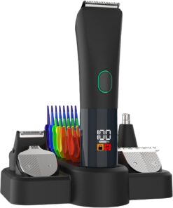 Cortapelos Sin Cable Para Hombre Recortadora Eléctrica Para Barba y | Máquina Recargable Impermeable + Kit De Cuidado Para Orejas, Cara, Cuerpo Y Bigote