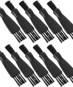 STOBAZA Cepillo de Limpieza Eléctrico para Afeitadoras de Hombre, 10 Piezas, Diseño de Doble Cabezal, Nylon, Accesorio para Mantenimiento en Viajes