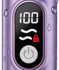 Recortadora de bikini para mujer, maquinilla de afeitar eléctrica 2 en 1 y afeitadora de bikini para mujer, IPX7, impermeable, recortadora de vello corporal y removedor de vello facial, color rosa