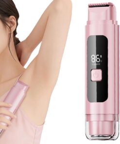 Recortadora De Bikini Eléctrica Afeitadora Recargable De Doble Cabezal | Recortadora De Corporal Para Cara, Axilas, Brazos, Piernas, Zonas Íntimas, Hogar, Viajes, Spa