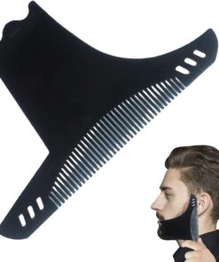 Herramienta de plantilla de barba para hombres, guía moldeadora de | barba, herramienta de delineador, plantilla moldeadora, guía de recorte, aseo facial para recortar el facial