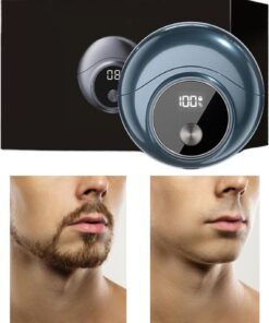 Maquinilla de afeitar eléctrica para hombres | Cortadora de barba con carga USB – Afeitadora eléctrica masculina, para baño, viaje, oficina, regalo papá, abuelo, marido, chico