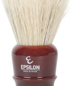 Brocha de Afeitar Caballo Blanco "Fan Shape" Epsilon Burdeos 27mm