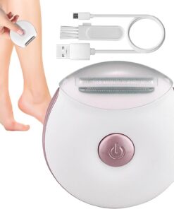 Afeitadora Eléctrica para Mujer Impermeable Inalámbrica Húmedo Seco Bikini | Recargable USB Afeitadora Eléctrica Zona Íntima Axilas Piernas Brazos Boda Cita Playa Vacaciones