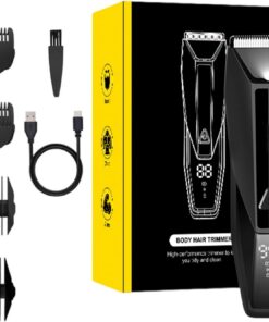 Recortadora de pelo de ingle eléctrica para hombre, impermeable, para pubis, para aseo púbico/corporal/ingle, peluquería corporal