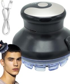 Cortadoras de pelo giratorias, cortadoras de pelo para hombres | Cortadoras giratorias inalámbricas,Cortacésped resistente al agua, pantalla LED recargable USB, para hombres calvos