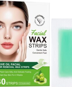 Tiras de Facial 30 Unidades, Depiladoras Faciales y de Acción Rápida, | Depilación de Bigote y Barbilla para Mamá Esposa Hija Amigas Adultas Familia
