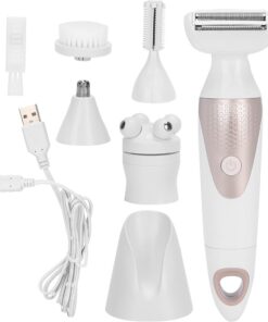 Removedor de vello eléctrico, Afeitadoras de depilación facial para mujeres Depiladora 5 en 1 para salón de belleza en casa