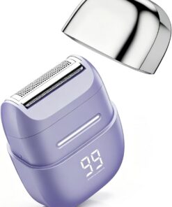 Afeitadora eléctrica para mujer, impermeable, mini maquinilla de afeitar eléctrica para mujer, afeitadora inalámbrica para depilación, piernas, cara, cuerpo, bikini, piel sensible, maquinilla