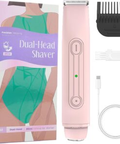 Afeitadora De Bikini Recortadora Corporal Recargable De Doble Cabezal | Recortadora De Corporal Impermeable Zona Del Bikini, Axilas, Piernas, Zona Íntima, Hogar, Viajes