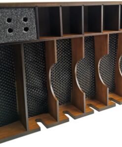 VALICLUD Caja Diseño de Rejilla Racional de Madera Cortadora de Pelo Eléctrica para Gran Capacidad Adecuado para Salón de Peluquería