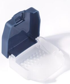 Estuche portátil de plástico para maquinilla de afeitar | Resistente a los arañazos, patrón geométrico - Ideal para acampar al aire libre y viajes de negocios (Razor no incluido)