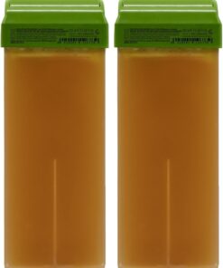 RESTASE | Cera Depilatoria Liposoluble Roll On, Aceite de Granada Bio y Aceite de Camelia Bio, para todo tipo de Pieles, 100 ml, Made in Italy (Paquete de 2)