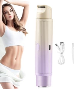 Maquinillas de afeitar eléctricas para mujeres, Maquinillas de afeitar | eléctricas para mujeres, de Afeitar de Doble Cabezal para Mujer - Recortador de Cuerpo impermeable recargable por USB
