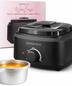 Calentador de Cera Profesional 500 ml Boston Tech HR101 | Calentador Cera Depilación Eléctrico con Temperatura Regulable | Fundidor de Cera para Perlas | Uso Facial y Corporal en Casa