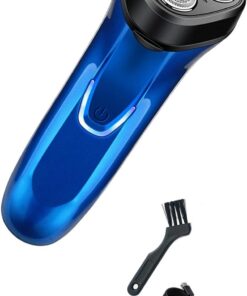 Pequeña afeitadora recargable para hombre, afeitadora húmeda y seca, herramienta de afeitado eficiente, recortadora de viaje recargable para aseo al aire libre, máquina de afeitar eléctrica portátil