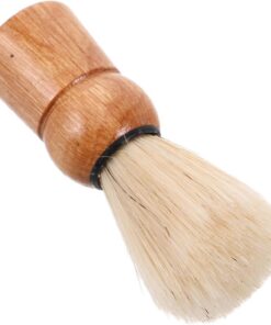 VALICLUD Brocha De Afeitar Para Barba y Bigote De Cerda Natural Con Mango De Madera 1 Unidad Cepillo Espumoso Pequeño Ligero Para Afeitado Facial y Viajes Cuidado Personal Masculino