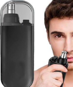 Recortadora de depilación de nariz, Recortadora de pelo para mujeres de nariz,Herramienta de corte de pelo Nosal Clippers con carga USB | Afeitadora eléctrica para el pelo de la nariz para el