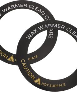 ULTECHNOVO 50 Piezas Tapetes de Papel Negro para Calentador de Cera Depilatoria, Accesorios Fáciles de Instalar y Limpiar para Máquina de Derretir Cera