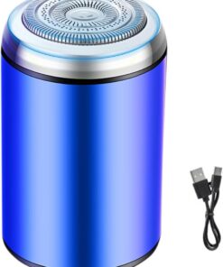 Afeitadora Eléctrica Afeitadora recargable pequeña y silenciosa de bajo | Recortador de facial impermeable para hombre Recortadora Recargable, Bajo Ruido Afeitado para Rostro, Cuerpo, Axilas