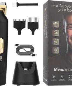 Recortadora de pelo corporal e ingle, recortadora eléctrica para hombre, afeitadora de cuerpo púbico, afeitadora húmeda/seca, afeitadora recargable para barba