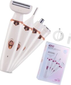 Removedor de vello eléctrico para mujer, recortadora de cejas, brazo y pierna, herramienta de afeitado para el cuerpo de la mujer, fácil de limpiar, dispositivo de extracción eléctrico multifuncional