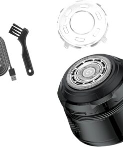 Afeitadora eléctrica multiusos pequeña, herramienta de depilación eficiente, recortadora de barba portátil para hombres, recargable y de tamaño de bolsillo de viaje