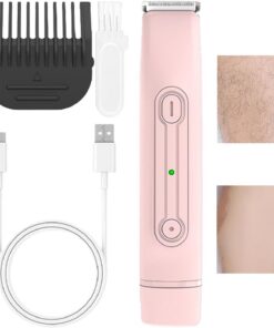 Afeitadora Eléctrica Para Mujeres | Recortador Corporal Impermeable | Dispositivo de Afeitado de Doble Cabeza para Brazos, Piernas, Axilas, Viaje, Hogar, para Niñas, Damas y