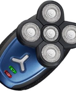 Afeitadora Eléctrica Recargable Negro Cabezal de 4 Cuchillas | Abs y Metal, Indicador de Carga y Descarga, Corte Preciso, Estructura de Cabezal Tridimensional de Doble Anillo