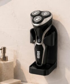 Soporte para afeitadora eléctrica, organizador de maquinilla de afeitar, soporte para encimera de baño, accesorios de afeitado, almacenamiento para hombres, aseo y hogar