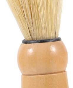SOLUSTRE Cepillo Masculino de Madera con Cerdas de Jabalí para Afeitado y Limpieza Facial Fácil de Usar y Cuidado Diario