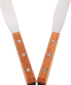 Hemobllo Espátulas Metálicas para Depilación de Cera 2 Piezas Palitos Antiadherentes de Acero Inoxidable Tamaño 3 Aplicadores Reutilizables para Depilación Facial Corporal y Nasal Uso