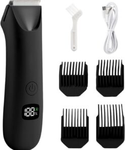 Afeitadora Corporal para Hombres Máquina de Afeitar Eléctrica de Bajo Ruido | Recortadora para Vello Púbico Masculino Para Zonas Íntimas Pubis Testículos Axilas Pecho Brazos Piernas