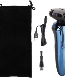 Hombres Afeitadora Eléctrica Impermeable, Afeitado y Depilación Recargable Barba Afeitado Recorte 4D Inteligente 3 Cabezales Giratoria Barba