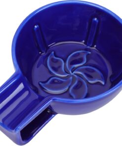 STOBAZA Cuenco de Espuma de Afeitar para Hombres de Cerámica Azul Gran Capacidad, Herramienta Práctica para Crear Espuma en Casa