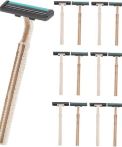 Healeved Juego de 20 Maquinillas de Afeitar para Hombre, Afeitadora Multiusos Pequeña y Metal, Adecuado para Viaje y Hotel