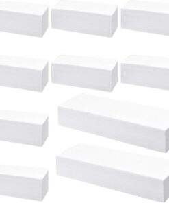 1000 Piezas Tiras de Cera Tiras no Tejidas de Depilación Tiras de Eliminación de Cera Bandas de Cera para Depilación Facial Corporal para Uso de Depilación de Mujeres y Hombres, 2 Tamaños