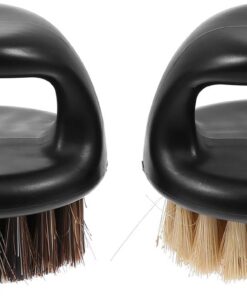 ULTECHNOVO Cepillo para Vello Facial y Bigote 2 Piezas de Abs para Cuidado Saludable y Peinado en Afeitado Húmedo Color Aleatorio