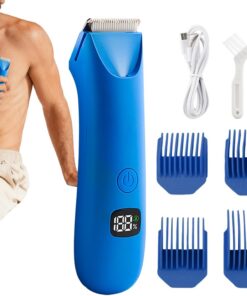 Recortador De Corporal Máquina de Afeitar Eléctrica de Bajo Ruido | Recortadora para Púbico Masculino Para Zonas Íntimas Pubis Testículos Axilas Pecho Brazos Piernas