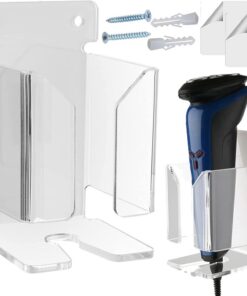 Soporte para afeitadora eléctrica, soporte acrílico impermeable para | afeitadora, soporte para afeitadora que ahorra espacio, organizador multiusos para duchas, cocinas, caravanas
