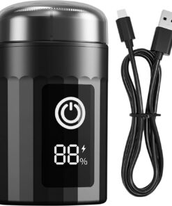 Afeitadora eléctrica hombre Pantalla Digital y Diseño Mini | Afeitadoras Eléctricas para Cara Hombre Para barba, cabeza, viaje, hogar, papá, esposo, novio, hermano, cumpleaños, Día del