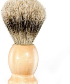 SHINEOFI Kit de Herramientas de Afeitado para Hombre de Madera y Metal Práctico y Ligero 3 Piezas Incluye Cuenco, Soporte y Cepillo para Cuidado de Barba