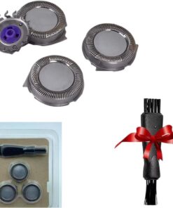 3 cabezales de repuesto HQ8 compatibles con Norelco, cabezales de hoja de repuesto para maquinilla de afeitar eléctrica PT720, PT724, PT730, AT811, AT830 PowerTouch, cuchillas de afeitadora a largo