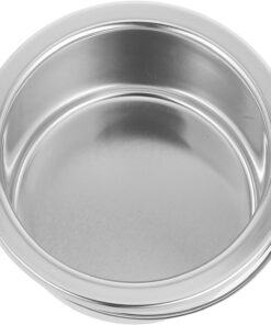 Happyyami Recipiente con Diseño de Asa Conveniente para Uso Profesional de 500ml en Acero Inoxidable y Aluminio para Depilación en Salones de Belleza