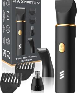Afeitadora 3 en 1 para Mujer Zona Íntima - Uso en Seco y Mojado, Recargable, Cortapelos Nariz y Oreja, IPX7 Impermeable, Indoloro