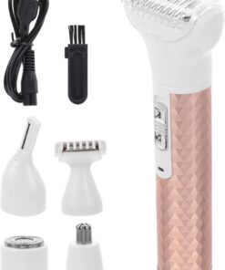 Healeved Afeitadora Facial Eléctrica Para Mujer Multifunción Usb Cortadora De Cejas Indolora y