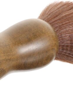 Brocha de Afeitar para Vello Facial y Bigote, Mango de Madera | Cerdas de Nailon, Uso para Viajes y Desplazamientos, Accesorio Personal para Hombres Color Aleatorio